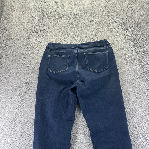 Westport Signature Jeans Womens 10 Blue Cotton Denim Straight Workwear Stretch - Picture 6 of 10